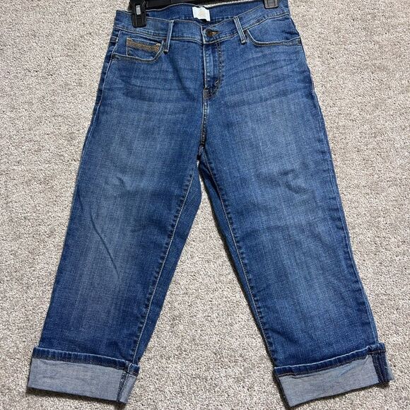 Levi's Denim - Levi’s 515 Woman’s Size 6 Roll Cuff Capri Cropped Denim Jeans Medium Wash